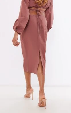 Brown Woven Tie Waist Midi Skirt 7 Brown Woven Tie Waist Midi Skirt -Modern Wear Boutique b40c721b14a1494ebe1f2b562625db6a98ae1197 cnd1461 3