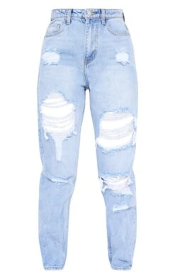 PRETTYLITTLETHING Light Wash Ripped Mom Jeans 13 PRETTYLITTLETHING Light Wash Ripped Mom Jeans -Modern Wear Boutique b525811a5b0a1f44c3fb2c12143bba0737e9db71 cmc4007 6