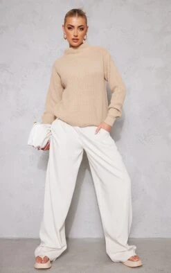 Stone High Neck Knit Jumper