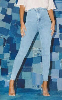 PRETTYLITTLETHING Vintage Wash Disco Skinny Jeans -Modern Wear Boutique b76bbf8e8cb2ae93a284407047f6f02b2fd31a22 CMC4077 2