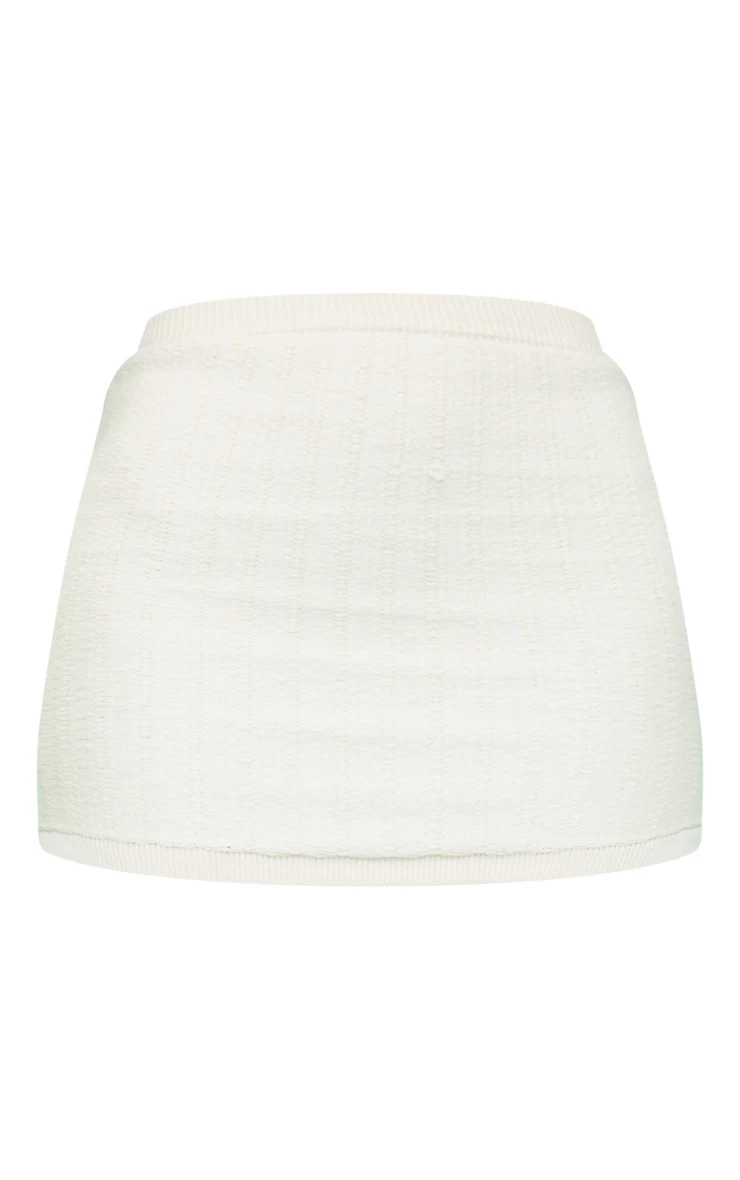 Stone Soft Knit Pattern Mini Skirt 6 Stone Soft Knit Pattern Mini Skirt - Image 6