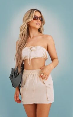 Stone Shell Pocket Detail Toggle Waist Micro Mini Skirt -Modern Wear Boutique b8342ea88a79d6ac3f9275bb5b1200d19a499613 cnd1593 4