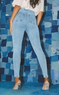 PRETTYLITTLETHING Vintage Wash Disco Skinny Jeans -Modern Wear Boutique bb8b594f1e0dc19b7bdee227020de550737169f1 CMC4077 3