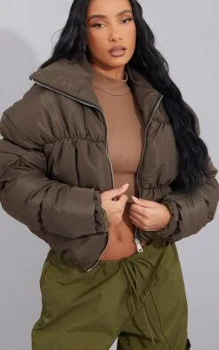 Khaki Oversized Bubble Puffer -Modern Wear Boutique bf63f4892911e4bf97847fcbd144ddc76e044e86 cnc8991 4