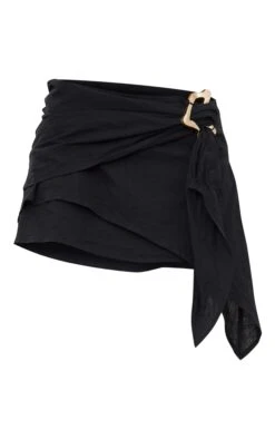Black Linen Look Ring Detail Wrap Over Mini Skirt 11 Black Linen Look Ring Detail Wrap Over Mini Skirt -Modern Wear Boutique c34da225e854ca8296871bf2943dfd02de66f810 cnd1062 6