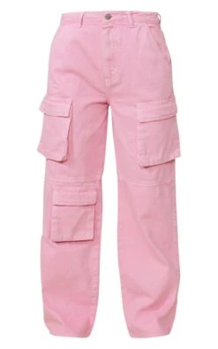 Light Pink Baggy Wide Leg Cargo Pocket Jeans -Modern Wear Boutique c45f9c8a5090e462f6c2975c661a67c50706d49c cnd4411 5