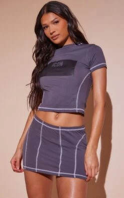 Charcoal Contrast Stitch Extreme Low Rise Micro Mini Skirt 9 Charcoal Contrast Stitch Extreme Low Rise Micro Mini Skirt -Modern Wear Boutique c56c5a74c63a1c7da85c02d0c1bae97949e6abc0 cnd1404 4