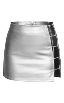 Silver Diamante Cut Out Detail Metallic Coated Denim Mini Skirt -Modern Wear Boutique c6ebef4a7a053d9c9cff127a2382b4481510bf8b cnb1723 6