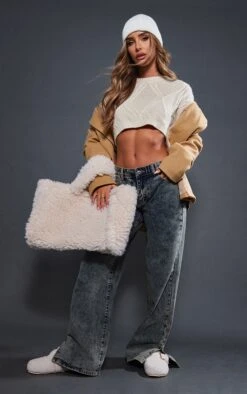 Cream Super Cropped Cable Knit Jumper -Modern Wear Boutique c7ef060561f6f892f78823be3b2cc7ddc320d01f cnb8476 3