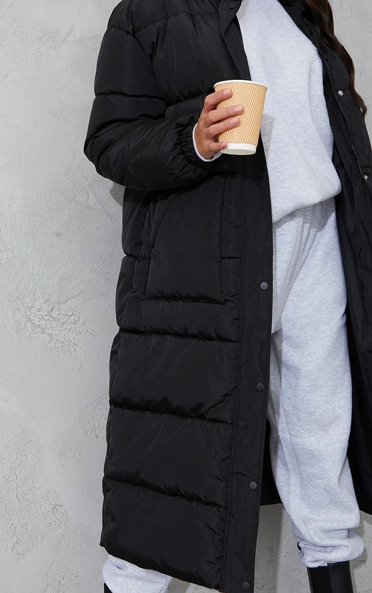 Tall Black Long Puffer Coat 5 Tall Black Long Puffer Coat - Image 5