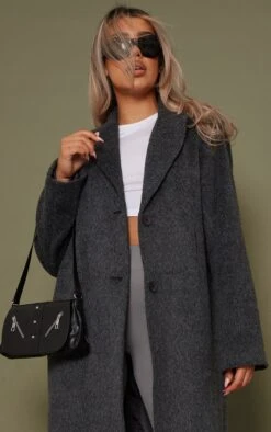 Grey Brushed Wool Look Longline Coat 8 Grey Brushed Wool Look Longline Coat -Modern Wear Boutique c97c99dae59626f0a085ed85c992ccaa3413d4e7 cnc7550 4