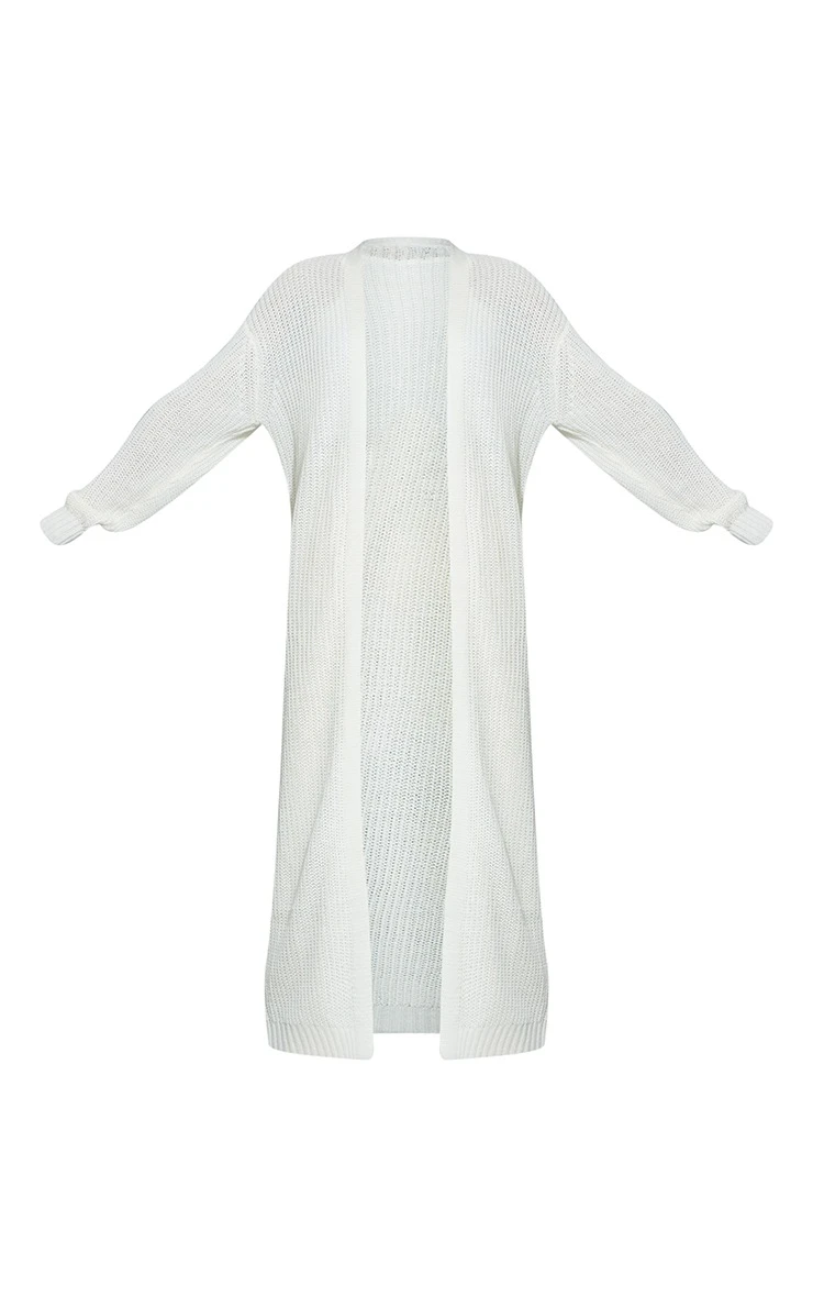 Cream Maxi Knit Cardigan 6 Cream Maxi Knit Cardigan - Image 6
