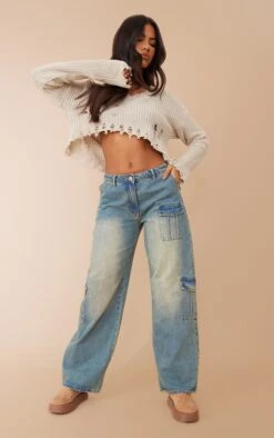 Oatmeal Extreme Distressed Knit Jumper -Modern Wear Boutique d4963b82cc6326a08946c1976aa315864307129e cnc5830 3