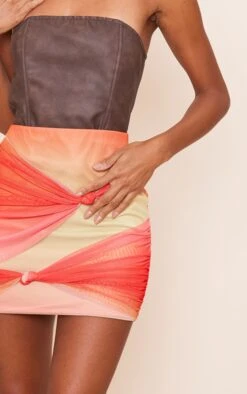 Orange Ombre Print Chiffon Double Knot Front Mini Skirt 10 Orange Ombre Print Chiffon Double Knot Front Mini Skirt -Modern Wear Boutique d99279f5408f76ae0e7aebda5ddb5770cb8560ae cnd9352 5