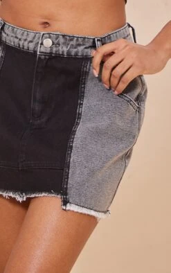 Washed Black Panel Denim Mini Skirt 10 Washed Black Panel Denim Mini Skirt -Modern Wear Boutique def4b5a32c3c1c35ce3b6e360f4fb3ed8abf620b cnd5794 5