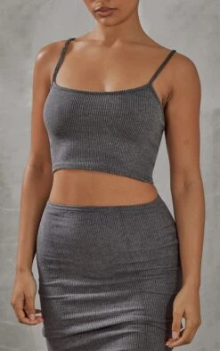 Charcoal Two Tone Micro Rib High Rise Midi Skirt -Modern Wear Boutique dfb65ee4691b46fc5d417b5cc7a59639ba4055e5 cnc6628 4