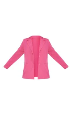 Hot Pink Fitted Structured Basic Blazer -Modern Wear Boutique e5447c97d778f20b140cbf56a2bb71db0cffd6f5 cna0873 5