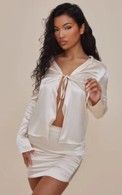 Champagne Satin Mid Rise Micro Mini Skirt -Modern Wear Boutique e97ea7c57eb9102842e8b219cd7de78ad6cb043d cnc9544 4