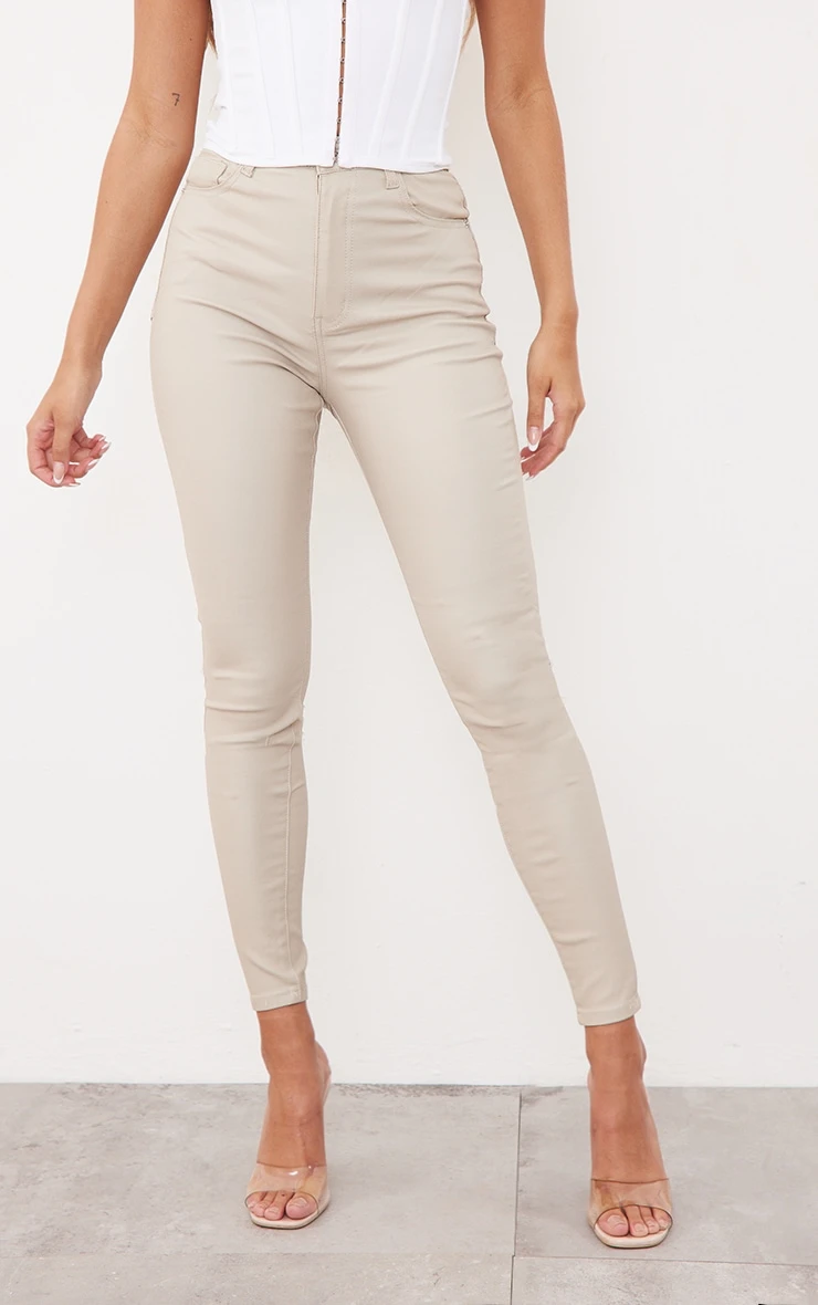 Stone Hourglass Coated Skinny Jeans 3 Stone Hourglass Coated Skinny Jeans - Image 3