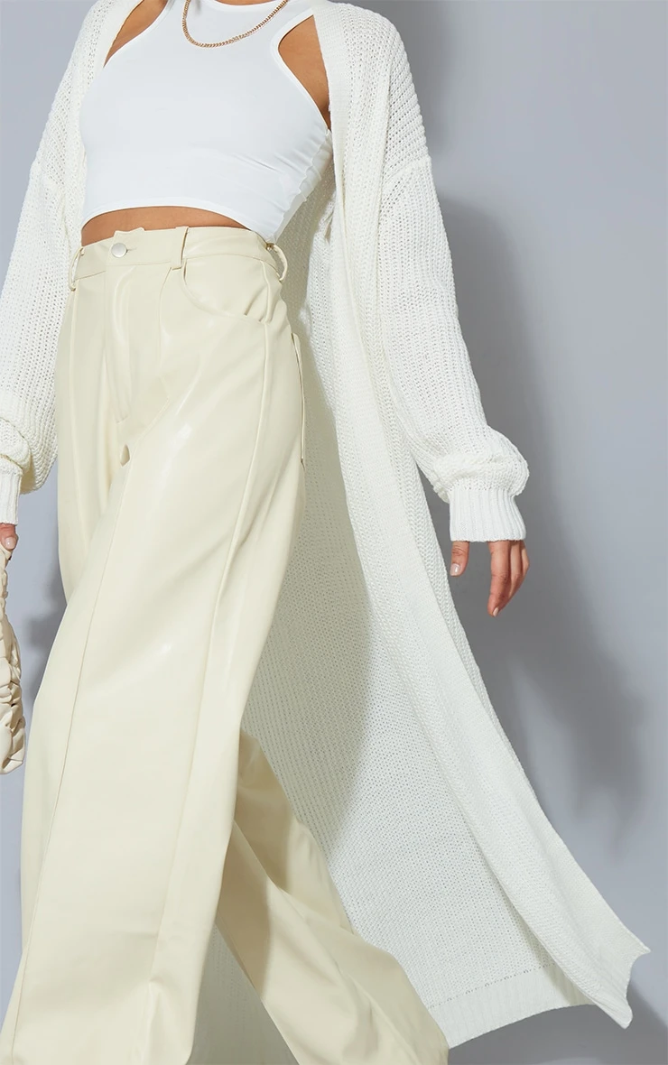 Cream Maxi Knit Cardigan 5 Cream Maxi Knit Cardigan - Image 5