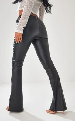 Black Butterfly Cutout Waistband Coated Denim Flared Jeans -Modern Wear Boutique f2bba90553f6971ffe196915be9f919813a592a5 cnc2018 3