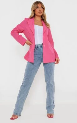 Hot Pink Fitted Structured Basic Blazer -Modern Wear Boutique f49ee7c02a32e94ad7e9bc2210cd7d7a4768033e cna0873 3