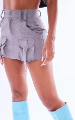 Charcoal Cargo Pocket Detail Micro Mini Skirt -Modern Wear Boutique fafa39b4e9d5290c63188f8ffe5173d161edb283 cmz9295 5