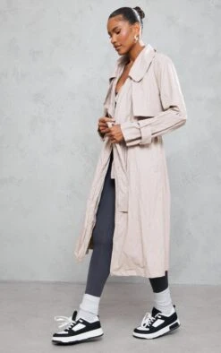 Beige Crinkled Effect Belted Trench Coat 7 Beige Crinkled Effect Belted Trench Coat -Modern Wear Boutique fc166833ed75d22f59eb1f0f044d176e1595e700 cnd3346 3